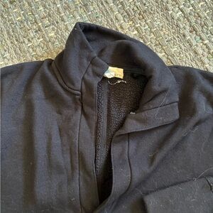 womens Black Lightweight quarter zip